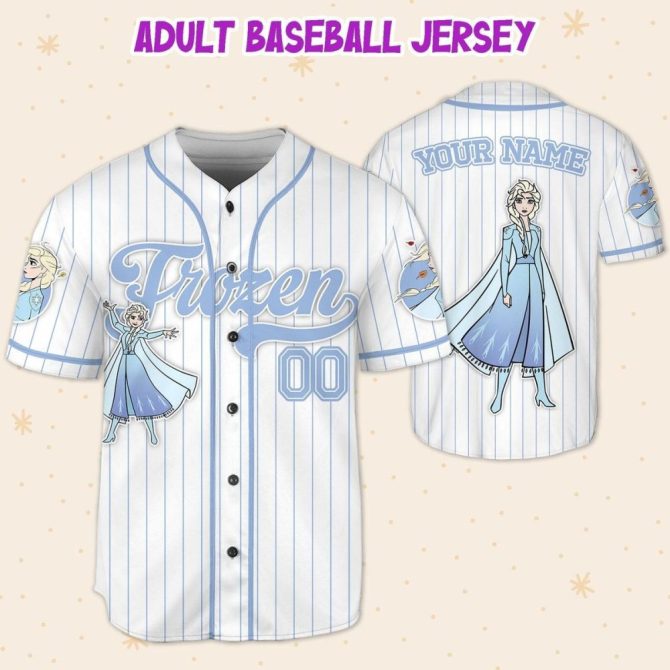 Custom Frozen Baseball Jersey For Kids/Youth/Adults - Personalize Your Name! - Image 6