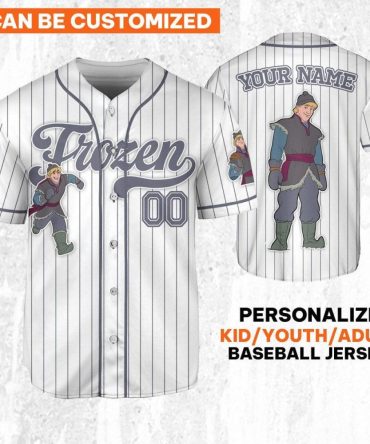 Custom Frozen Baseball Jersey - Personalize For Kids/Adults - Unique Gift Idea!
