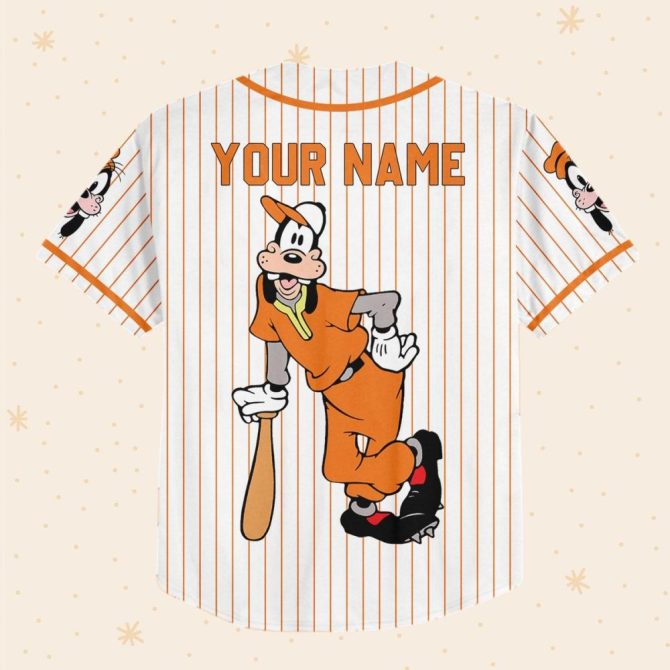 Custom Goofy Baseball Jersey For Kids/Youth/Adults - Add Your Name & Number! - Image 4