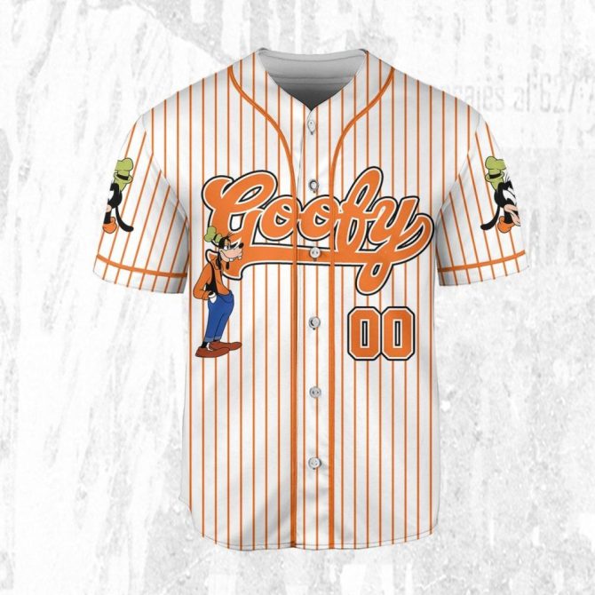 Customizable Goofy Baseball Jersey For Kids/Youth/Adults - Personalize Your Name! - Image 4