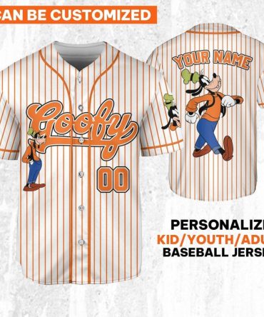 Customizable Goofy Baseball Jersey For Kids/Youth/Adults - Personalize Your Name!