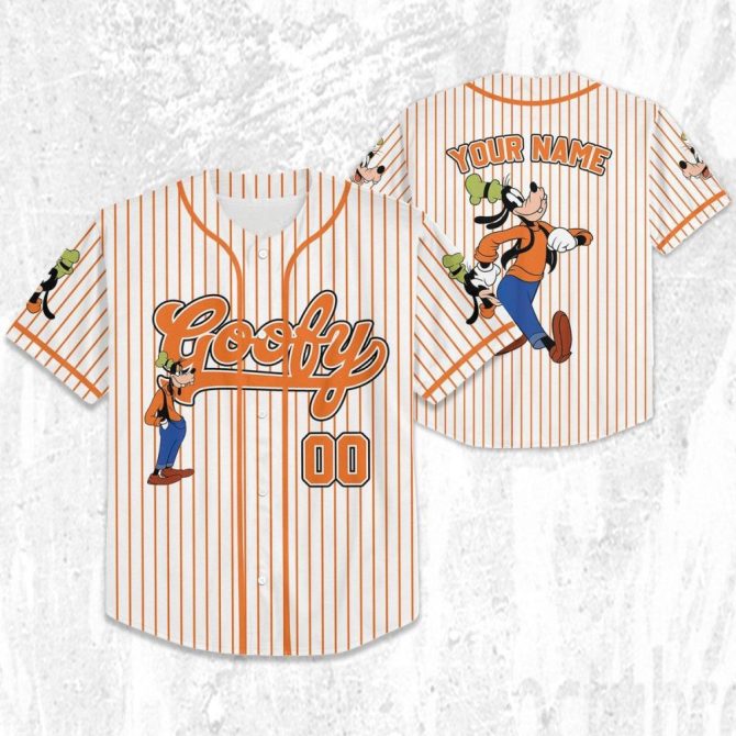 Customizable Goofy Baseball Jersey For Kids/Youth/Adults - Personalize Your Name! - Image 3