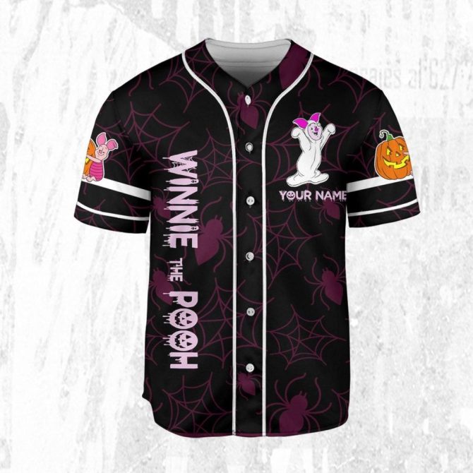 Custom Halloween Baseball Jersey – Personalize For Kids/Youth/Adults – Spooky Fun Design! - Image 4