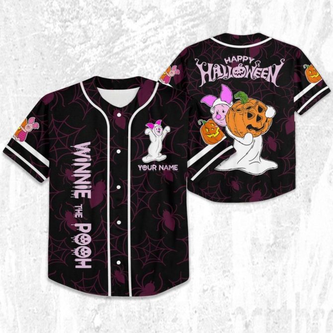 Custom Halloween Baseball Jersey – Personalize For Kids/Youth/Adults – Spooky Fun Design! - Image 3
