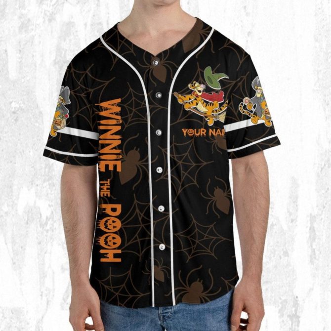 Custom Halloween Winnie The Pooh Baseball Jersey - Kids/Adults, Personalize Yours! - Image 6