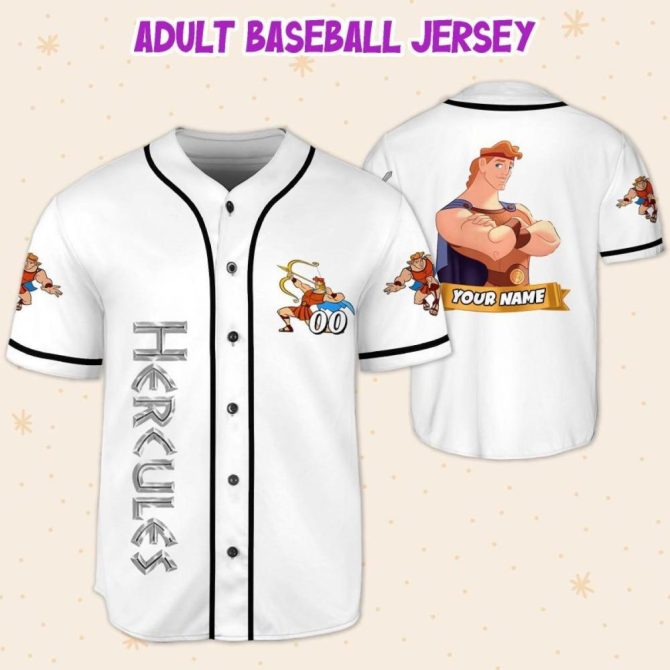 Custom Hercules Baseball Jersey For Kids/Youth/Adults - Personalized Design - Image 6