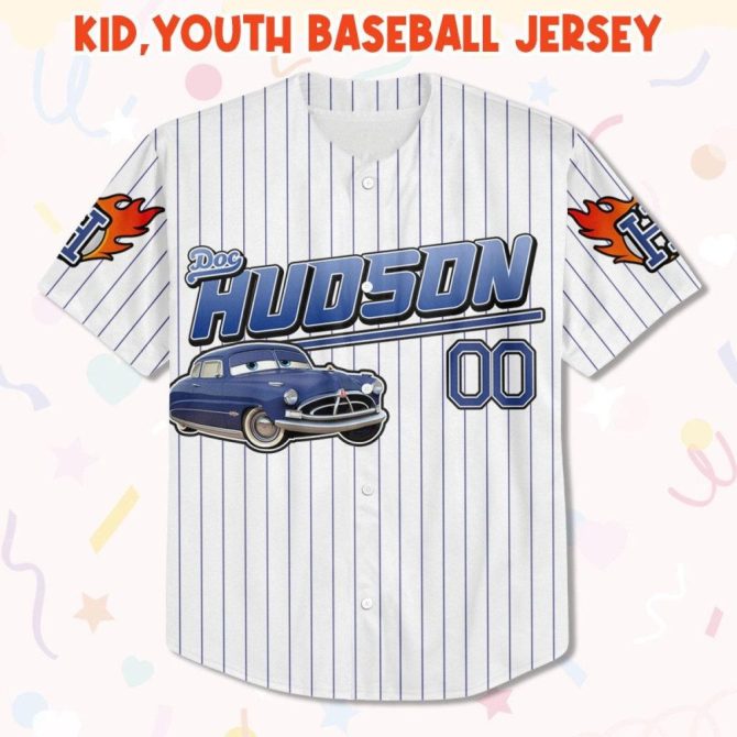 Customizable Doc Hudson Baseball Jersey - Kids, Youth, Adult Sizes - Personalize Your Look! - Image 3