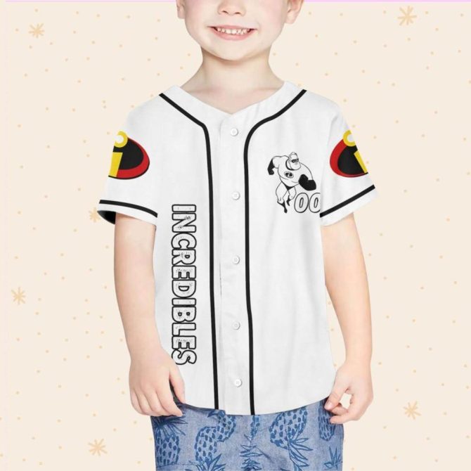 Customizable Incredibles Baseball Jersey For Kids/Youth/Adults - Add Your Name! - Image 5