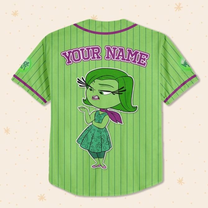 Custom Kids/Youth/Adult Baseball Jersey - Personalized Name - Fun Green Design - Image 4
