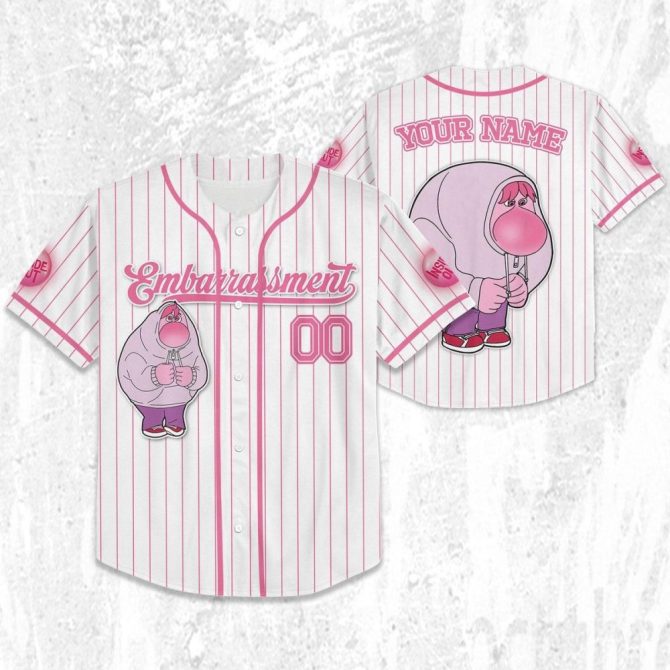 Customizable Embarrassment Baseball Jersey - Personalized Name, Kids/Youth/Adult Sizes - Image 3
