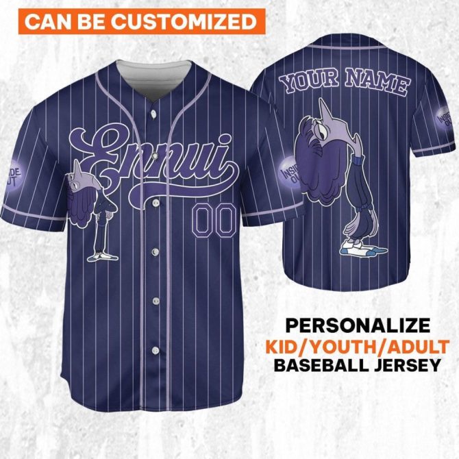 Customizable Baseball Jersey For Kids/Youth/Adults - Add Your Name & Number! - Image 2