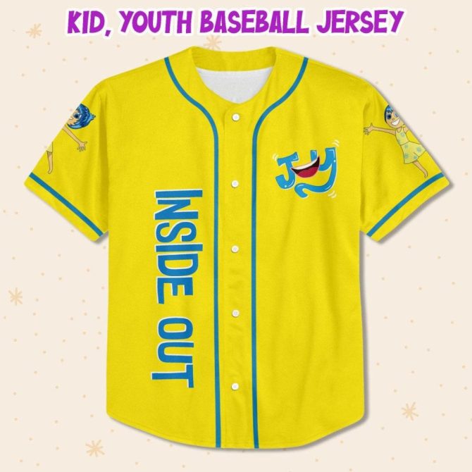 Custom Inside Out Baseball Jersey – Personalized Kids/Youth/Adult Sizes - Image 3