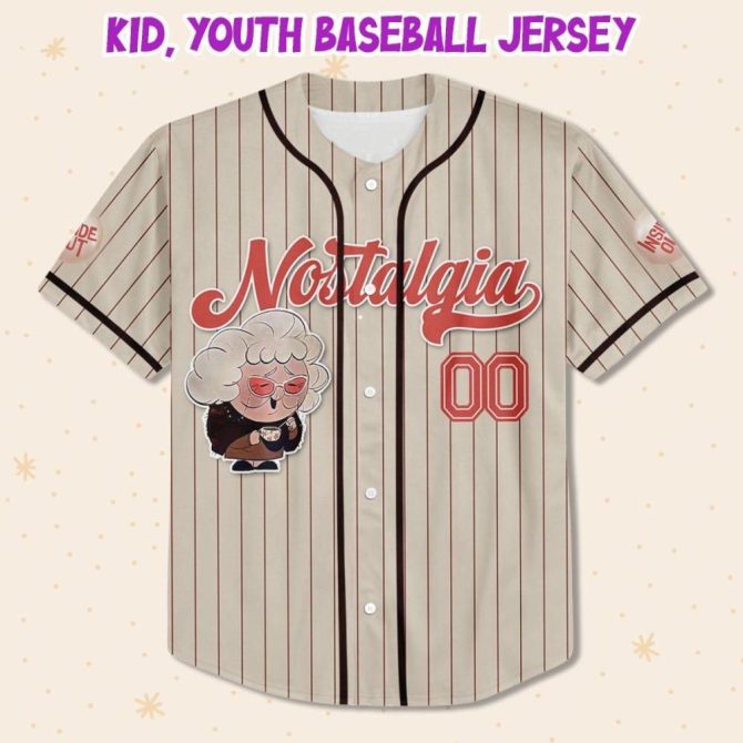Custom Nostalgia Baseball Jersey For Kids/Youth/Adults - Personalized Name & Design - Image 3