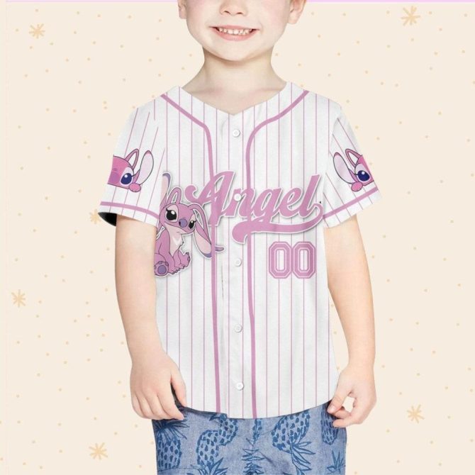 Customizable Angel Baseball Jersey For Kids/Youth/Adults - Unique Personalized Gift! - Image 4