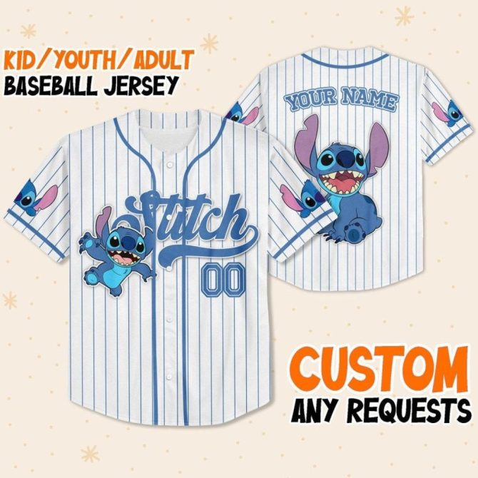 Custom Stitch Baseball Jersey For Kids/Youth/Adults – Personalized Sportswear Gift - Image 2