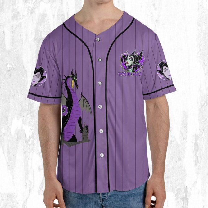 Customizable Purple Baseball Jersey With Fantasy Design For Kids, Youth & Adults - Image 6