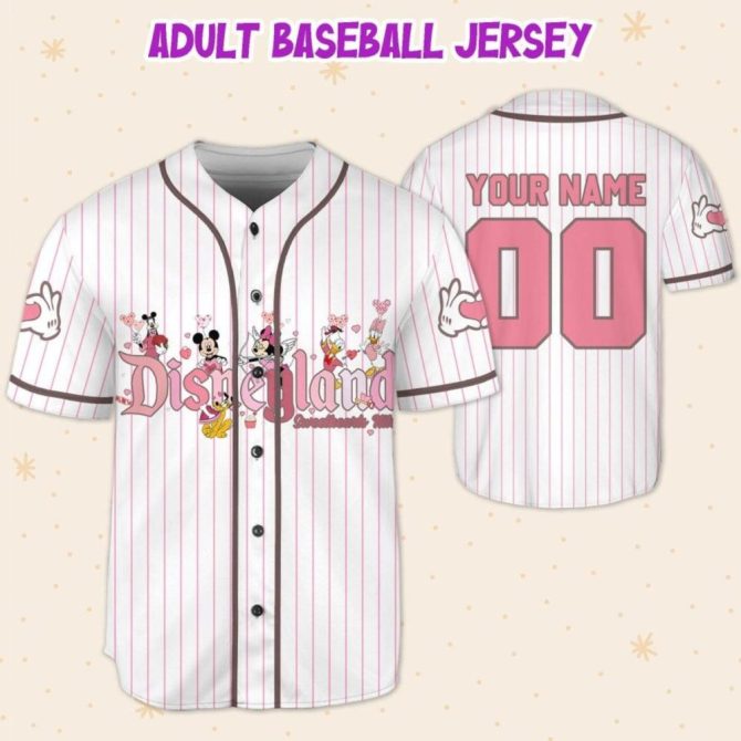 Customizable Kid/Youth/Adult Disneyland Baseball Jersey - Add Your Name & Number! - Image 6
