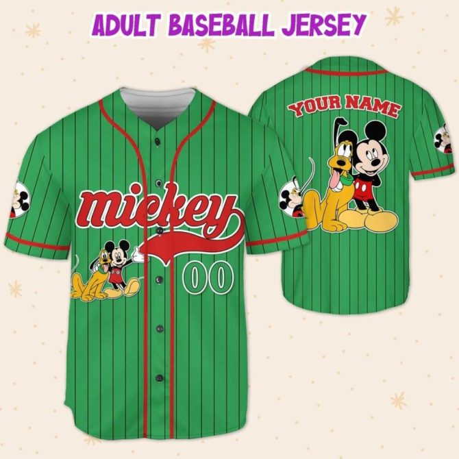 Custom Green Baseball Jersey For Kids/Youth/Adults – Personalize With Your Name! - Image 5