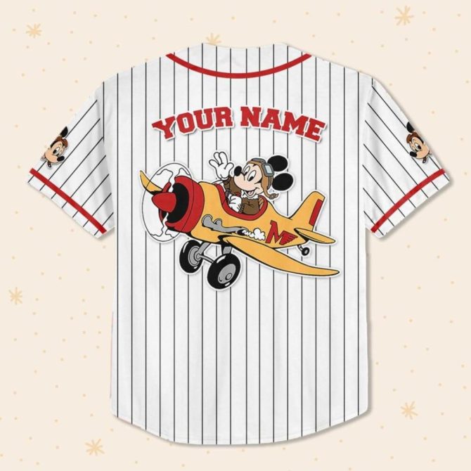 Custom Mickey Baseball Jersey - Personalized For Kids, Youth & Adults - Unique Gift! - Image 4