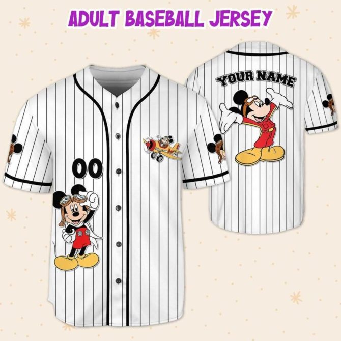 Custom Disney Baseball Jersey For Kids/Youth/Adults – Personalized Name & Design! - Image 6