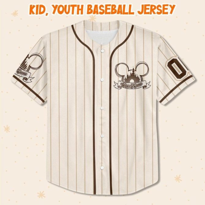 Custom Disney-Inspired Baseball Jersey - Kids/Youth/Adult Sizes – Personalize Your Style! - Image 3