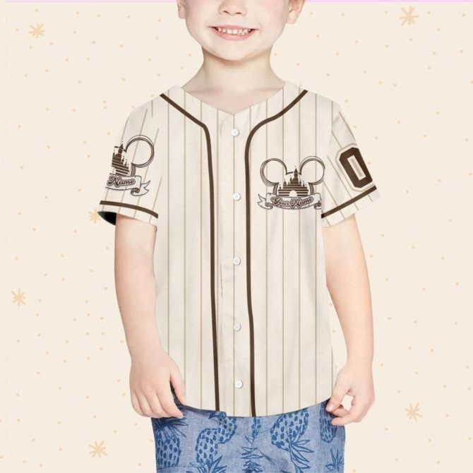 Custom Disney-Inspired Baseball Jersey - Kids/Youth/Adult Sizes – Personalize Your Style! - Image 5