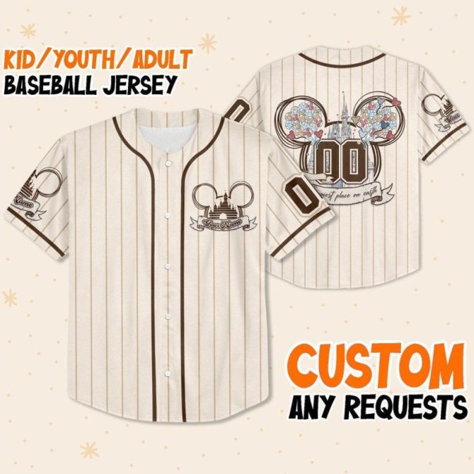 Custom Disney-Inspired Baseball Jersey - Kids/Youth/Adult Sizes – Personalize Your Style! - Image 2