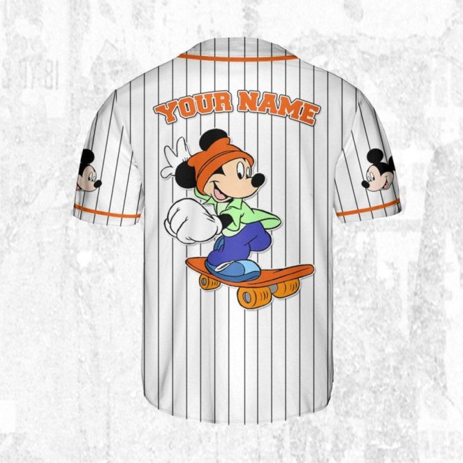 Customizable Mickey Baseball Jersey - Kids/Youth/Adults - Add Your Name! - Image 5