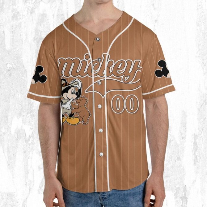 Personalized Mickey Baseball Jersey - Custom Name & Size For Kids/Youth/Adults - Image 6
