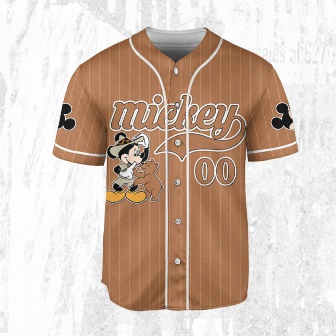 Personalized Mickey Baseball Jersey - Custom Name & Size For Kids/Youth/Adults - Image 4