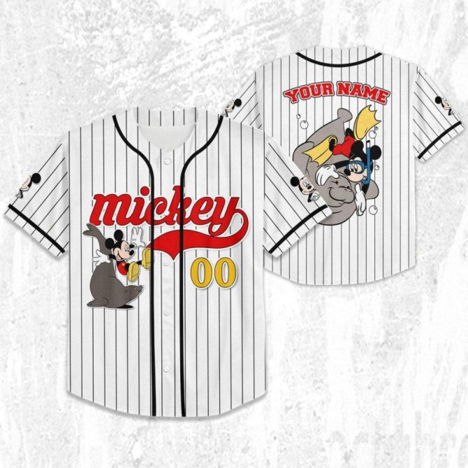 Customize Your Own Mickey Baseball Jersey - Kids, Youth & Adults Available! - Image 3
