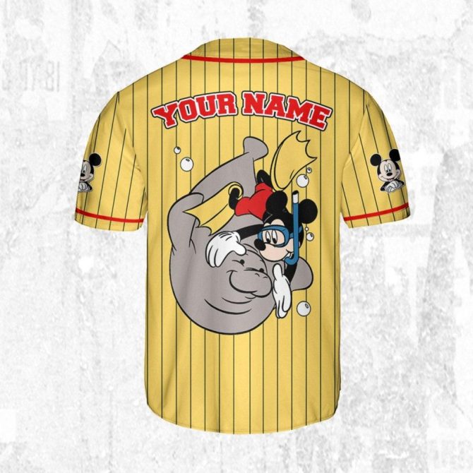 Customizable Mickey Baseball Jersey For Kids & Adults - Personalize With Your Name! - Image 5