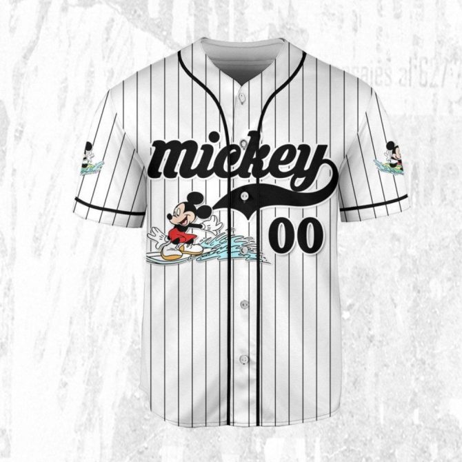 Customizable Mickey Baseball Jersey For Kids/Youth/Adults – Personalized Sports Apparel - Image 4