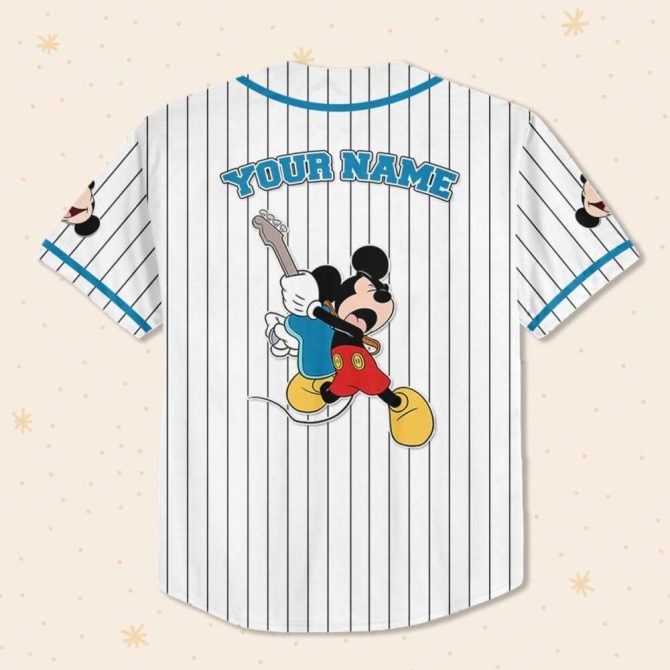 Customizable Kids/Youth/Adult Mickey Baseball Jersey - Add Your Name! - Image 4