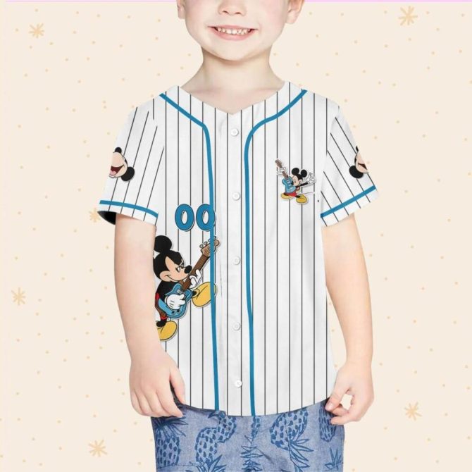 Customizable Kids/Youth/Adult Mickey Baseball Jersey - Add Your Name! - Image 5