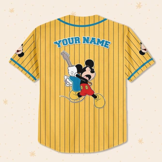 Customizable Mickey Baseball Jersey For Kids/Youth/Adults – Personalize Your Style! - Image 4