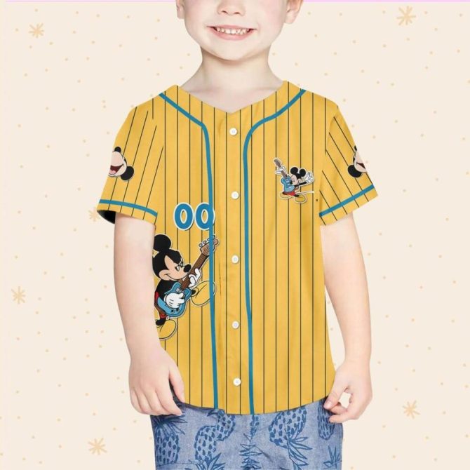 Customizable Mickey Baseball Jersey For Kids/Youth/Adults – Personalize Your Style! - Image 5