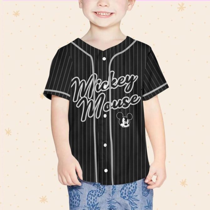 Custom Mickey Mouse Baseball Jersey - Personalize For Kids/Youth/Adults - Unique Gift! - Image 5