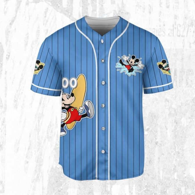 Customizable Mickey Baseball Jersey For Kids/Adults - Personalize Your Name! - Image 4