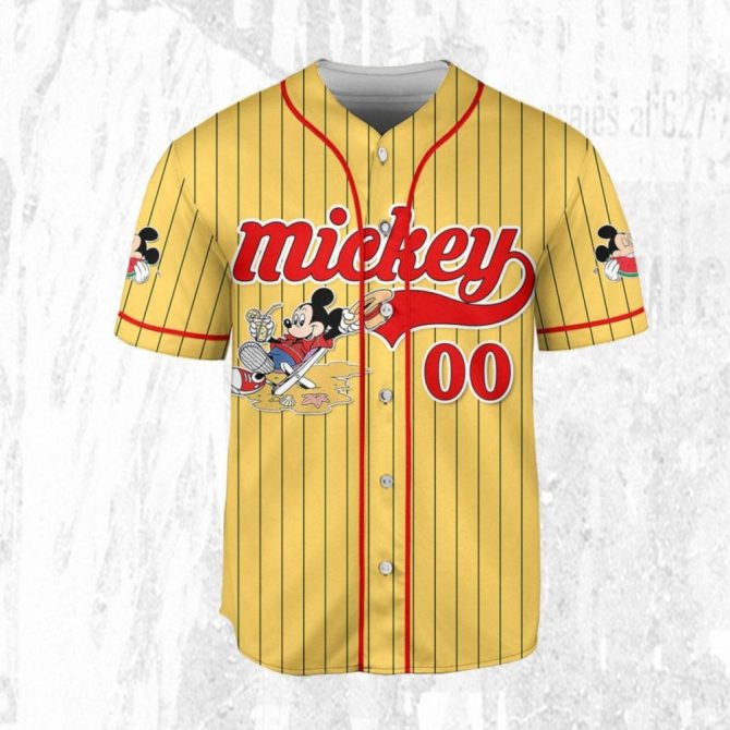Custom Mickey Baseball Jersey For Kids/Youth/Adults – Personalize Your Name & Number! - Image 4