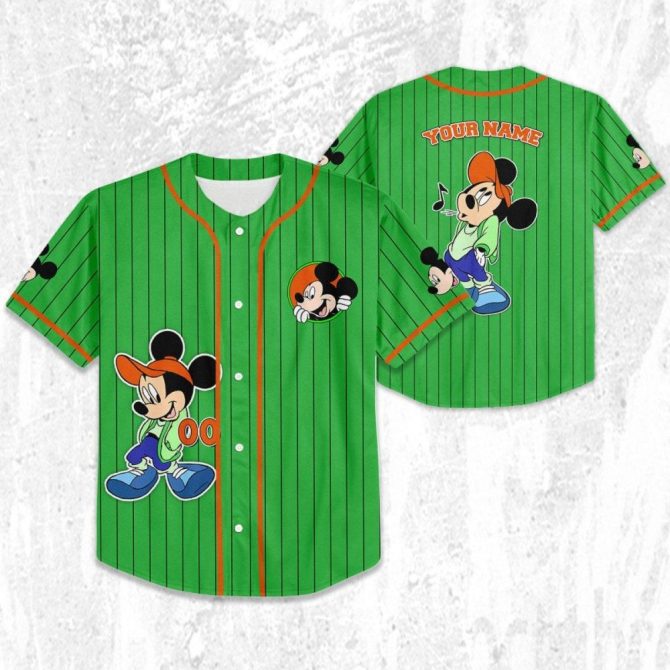 Customize Your Own Mickey Baseball Jersey - Kids/Youth/Adult Sizes Available - Image 3