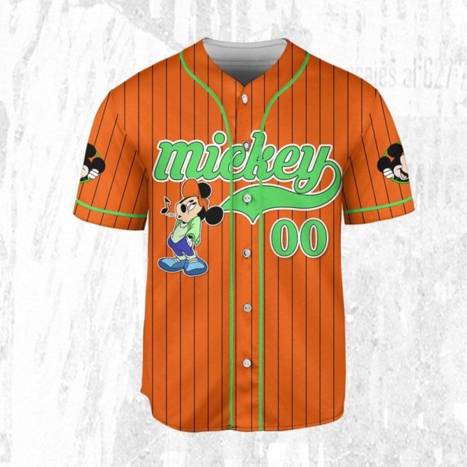 Customizable Mickey Baseball Jersey For Kids/Adults – Add Your Name! - Image 4