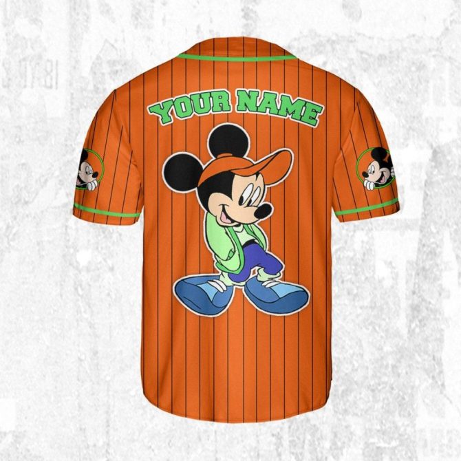 Customizable Mickey Baseball Jersey For Kids/Adults – Add Your Name! - Image 5