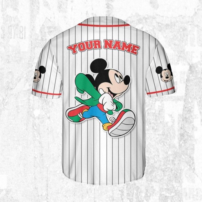 Customizable Mickey Baseball Jersey – Kids, Youth & Adults – Personalize Your Style! - Image 5