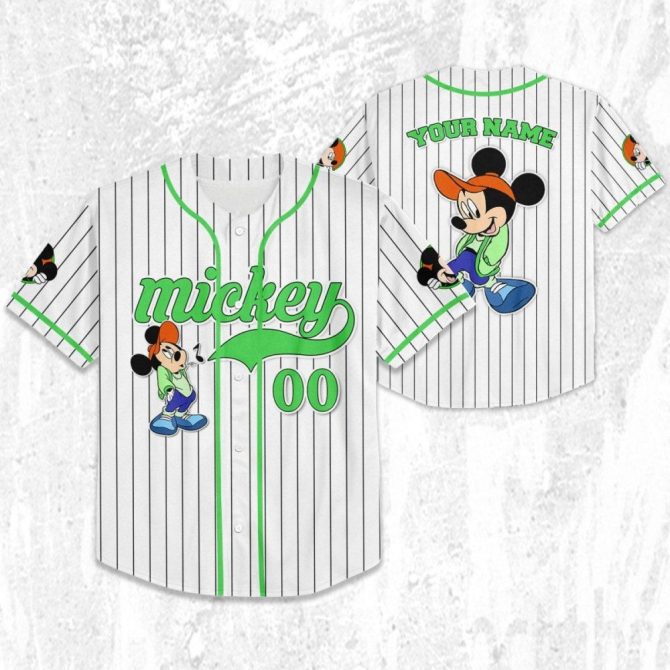 Custom Mickey Baseball Jersey - Personalize For Kids, Youth & Adults! - Image 3