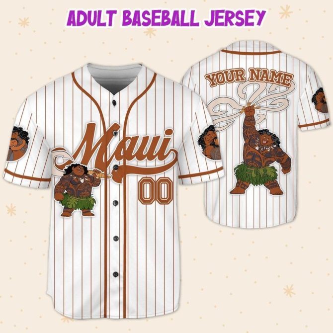 Custom Maui Baseball Jersey For Kids/Youth/Adults – Personalize Your Name! - Image 6