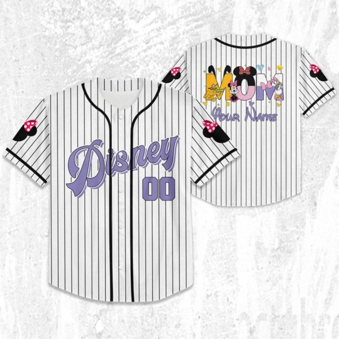 Custom Disney Baseball Jersey - Personalized For Kids, Youth & Adults - Unique Gift! - Image 3