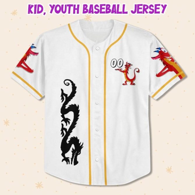 Customizable Kids/Youth/Adult Dragon Baseball Jersey - Unique Design, Any Name Request! - Image 3