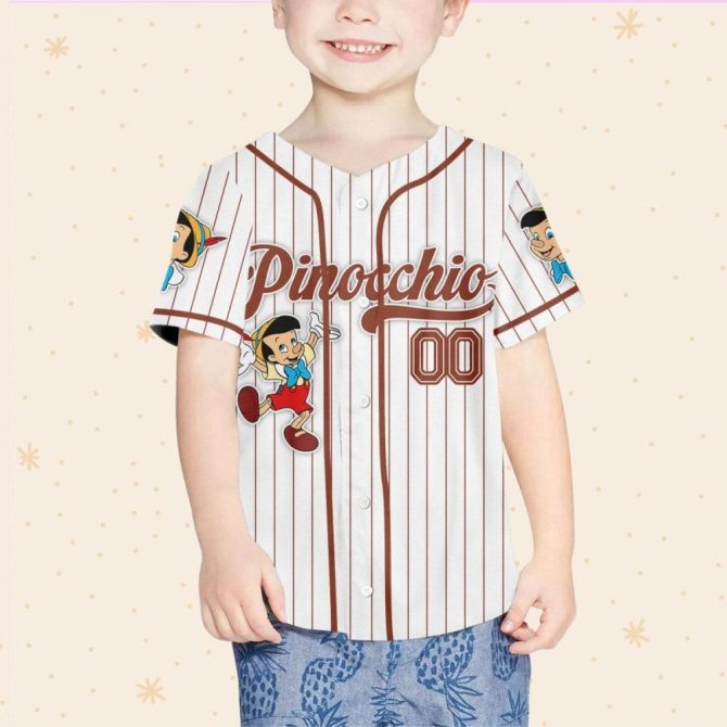 Custom Pinocchio Baseball Jersey - Personalized For Kids, Youth, Adults - Unique Gift! - Image 5