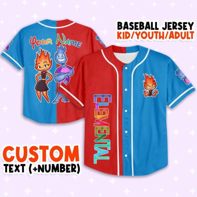 Custom Youth Baseball Jersey - Personalized Text & Number - Vibrant Design For Kids/Adults - Image 2